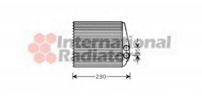 VAN WEZEL 37006355 -  Теплообменник, отопление салона
